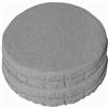 SalGiu Cuscini Sedia Rotondi Cucina (6 pezzi) Con Fascia Elastico Imbottito e Sfoderabile 40 cm (Grigio)