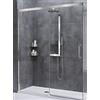 Novellini Box Doccia Porta Scorrevole Rose Rosse PH 140 - Profilo : Bianco - Vetro : Trasparente - Versione : Destra