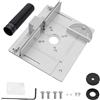XMSZQU Set da 3 pezzi Piastre Inserto Banco Fresa, Banco Per Fresatrice In Alluminio Con Staffa Di Torsione Smussata, Piastre Inserto Fresatrice Per Legno per Fresatura Stozzatura Rifilatura