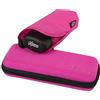 iX-Brella, Super Mini Ombrello tascabile - piccolo ombrello con custodia Rosa rosa fluo 18,5 cm