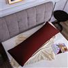 Poligino Federe Cuscini Letto Matrimoniale 50 x 135 cm, Federe in Microfibra Chiusura a Busta - Bordeaux