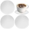 ALAHUGYEF sottobicchieri in silicone bianco tondo tavolo Natale acqua birra tè bevande tazze set di sottobicchieri tappetini per bevande casa giardino bar tavolo da caffè set di 3 sottobicchieri per tazze