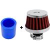 Simoni Racing ABTX Kit Pop-off con Mini Filtro Aria Conico Cromato per Abarth ed Alfa Romeo