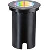 Paulmann 94845 Lampada per esterni LED incasso a pavimento Smart Home Zigbee Floor IP67 rotondo 110mm RGBW+ 4,9W 300lm 230V ferro spazzolato
