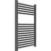 ERCOS Scaldasalviette Termoarredo Bagno Dimensioni 500x770 MM Radiatore Colore Quarzo Opaco , Attacchi da 1/2 Fornito Con Kit Montaggio