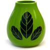 Mate Green Yerba mate-tee, tazza calebasse Hoja verde, decorata con foglie Yerba Mate, tazza da 350 ml