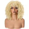 colorful panda afro curly wigs (biondo)