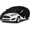 Opaltool Copertura Auto per Ford Fiesta 2008-2022 | con Cerniera Porta Laterale, Impermeabile, Sole Pioggia Polvere UV Protezione da Tutte le Intemperie