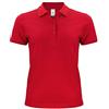 Clique - Polo maglietta a mezza manica t-shirt da donna Classic Oc Polo Ladies slim fit con bottoni in cotone primavera/estate in diversi colori e taglie (rosso XXL)