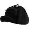 Entwicklt Cappello da Trapper Invernale per Uomo Donna, Cappelli Bomber A Tesa Corta in Velluto Caldo retrò, Cappello Colbacco Russo da Aviatore per Sci, Arrampicata O Caccia, Nero, Taglia Unica