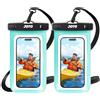 JOTO Custodia Impermeabile Smartphone 30M/IPX8, Universale Cover Subacquea per iPhone 16 15 14 13 12 11 Pro Max Plus XS XR X 8 Galaxy S23 S22 S21 S20 Fino a 7-2 Pezzi
