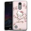 DeinDesign Custodia di Silicone Compatibile con LG K4 2017 Custodia Trasparente Cover per Smartphone Trasparente Hello Kitty Merchandise Hanami