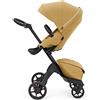 Stokke Xplory X, Golden Yellow - Passeggino regolabile per il comfort del bambino e dei genitori - Imbottitura, Imbracatura e cerniera riflettente per una maggiore sicurezza - Si piega facilmente