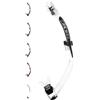Cressi Itaca Ultra Snorkel, Aereatore Dry per Immersione Apnea e Snorkeling Unisex Adulto, Trasparente/Nero
