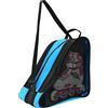 PERFETSELL Borsa per Pattini a Rotelle, Borsa per Pattini da Ghiaccio con Tracolla Regolabile, Sacca per Pattini a Rotelle a Triangolo per Uomo Donna, 39 * 28 * 40cm (Nero e Blu)
