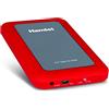 Hamlet HXD25U3MRD - Box per Hard Disk SATA, USB 3.0 da 2.5 (colore Rosso)