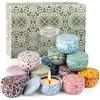 Alikiai Candele Profumate 12 Regalo Set per Donne Candele di Soia per la Casa Profumata Regalo per Lei Compleanno Anniversario Aromaterapia Yoga Bagno Fino a 240 Ore