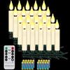 yunsheng 20 candele LED per albero di Natale, senza fili, con telecomando timer, funzionamento a batteria, senza fiamma, ghirlanda di luci per albero di Natale, IP64, (contiene 20 batterie)
