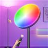 mukuxin Lampada da Terra a LED, 3000LM 36W Piantana da Salotto con Dimmerazione Continua 2700K-6500K, Piantana da Terra RGB con Telecomando e Controllo Touch, 69 Lampada per Soggiorno Camera da Letto Ufficio