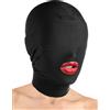 Master Series Disguise Open Mouth Hood With Padded Blindfold Black