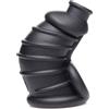 Master Series Dark Chamber Silicone Chastity Cage Black