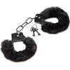 Master Series Cuffed in Fur Furry Handcuffs Black