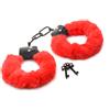 Master Series Cuffed in Fur Furry Handcuffs Red
