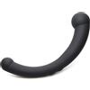 Master Series 10X Vibra-Crescent Vibrating Silicone Dual Ended Dildo Black