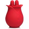 Bloomgasm The Rose Fondle 10X Massaging Rose Silicone Clit Stimulator Red