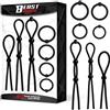 Beast Rings 07 Set Solid Silicone Cock Rings Black