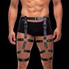 InToYou BDSM Line Fabian Leg & Waist Bondage Harness Black