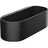 hansgrohe WallStoris - Cestino portaoggetti profondo, cestino doccia senza forare, scatola porta oggetti bagno, organizer bagno, accessori bagno, nero opaco, 27912670