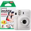 Fujifilm Instax Mini 12 White + 1 Pellicola da 20 foto, Fotocamera a stampa immediata