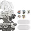 VEVOR Bottoni Badge Spille Personalizzate per Punzonatrice Diametro 75mm 200Pz