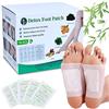 Lucfulyear Cerotti Detox Piedi unisex - 100pcs Patch purificanti Deep Cleansing, Promuove la Circolazione Sanguigna, Allevia lo Stress, Migliorare il Sonno, Bianco