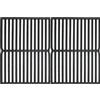 Denmay 7522/7521 Griglia di Cottura in ghisa 38 x 28.6cm per Weber Spirit Classic E210 E220 S210 S220 con manopole Laterali del bruciatore, Griglie Grill di Ricambio per Spirit 500, Confezione da 2