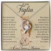 NONNA PROFESSIONISTA Collana Donna A Mia Figlia Regalo Amore Finitura in Oro, Argento Idee Regali per lei Compleanno Natale - Cofanetto con DEDICA incluso (Argento - Figlia 5)