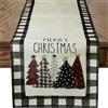 AUAUY Runner da Tavola Natalizio, Decorazioni Natalizie Tavolo per Tavola di Natale, Runner Natale in Lino Runner Tavola, Centrotavola da Cucina per Feste Invernali (33*183CM)