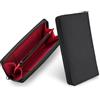 TACTICAL_GEEK PC2 EDC Portafoglio Lungo, Pochette da Uomo Portatile per Contanti e Telefono, Grande Borsa con Cerniera Resistente con Tasca per Monete e Scomparti per Carte, Nero