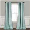 Lush Decor, Coppia di tende oscuranti isolate con occhielli, 132 x 241,3 cm (larghezza x lunghezza), design classico e moderno, decorazione per finestre, tende lunghe per soggiorno, camera da letto o