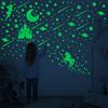 Toyvian Glow in The Dark Stars Stickers luminosi adesivi da parete, 282pcs stelle luminose e realistiche e luna piena per cielo stellato, decorazione brillante per la camera dei bambini (adesivo incluso)
