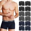 UOMO 12 Boxer Uomo Cotone Elasticizzato, Taglie dalla M alla Taglia calibrata 5XL, Colori Nero Blu Grigio (XXXXXL)