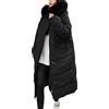 ORANDESIGNE Cappotto Piumino Donna Invernale Lungo Giacche con Cappuccio Tinta Unita Manica Lunga Oversize Capispalla Winter Parka Ultraleggeri Giubbotto con Tasche D Nero L