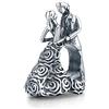 NINGAN Danza romantica 925 argento sterling fascino signore braccialetto perline adatto per le signore braccialetto collana