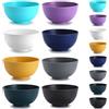 Kyraton Ciotole di plastica per cereali 8 pezzi, infrangibile e riutilizzabile ciotola leggera per riso Noodle Zuppa Snack Insalata di frutta BPA