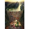 AMCJJ Puzzle 1000 Pezzi,Puzzle Canale Della Libreria,Puzzle per Adulti, Puzzle di Legno,75x50cm,Puzzle D'Arte