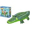 BESTWAY- Boa Gonfiabile 41477 Grigio Vinile 153 cm x 71 cm Giocattolo per Bambini e Adulti Gioco all'aperto Piscina Cavalcabile Maniglia XXL dai 3 Anni, Multicolore