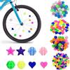VICZON 144 Decorazioni Colorate per Raggi della Bicicletta, Accessori per Bicicletta, Clip per Raggi, Perline Riflettenti, Adatti Sia per Uomo Che per Donna