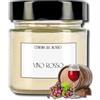 CERERIA DEL ROSSO Candela Profumata Cera di Soia 100% Naturale Aromaterapia Profumo Intenso Fino a 40 ore Idea Regalo Occasione Made in Italy Varie Fragranze (Vino Rosso)