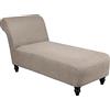 Topchances Chaise Lounge in jacquard, elasticizzato, senza braccioli, per soggiorno, camera da letto, salotto (Khaki)